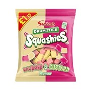 Swizzels Squashies Bag Rhubarb  Custard Flavour 120g  12 Pack
