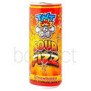 TNT Sour Fizz Strawberry Soda Can 250ml  24 Pack