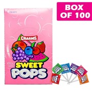 Charms Blow Pop Assorted Sweet Pops Lollipop 100 Pack