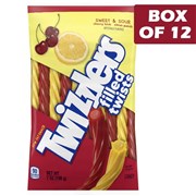 Twizzlers Filled Twists Sweet  Sour Bag 198g  12 Pack