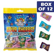 TNT Sour Sherbet Fizz Chew Bag 150g  12 Pack