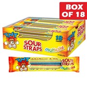 TNT Sour Straps Multicolour 57g  18 Pack