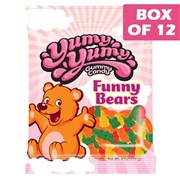 Yumy Yumy Gummy Candy Bag  Funny Bear 114g  12 Pack
