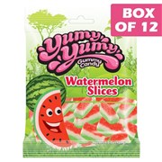 Yumy Yumy Gummy Candy Bag  Watermelon Slices 128g  12 Pack