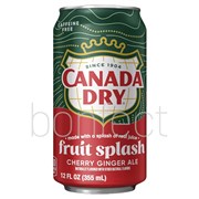 Canada Dry Fruit Splash Soda Can 355ml  12 Pack