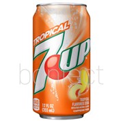 7 up Tropical Flavour Soda Can 355ml  12 Pack