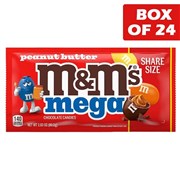 MM Mega Peanut Butter King Size 80g  24 Pack