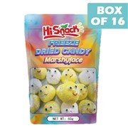 Hisnack Freeze Dried Candy Marshy Face 50g  16 Pack