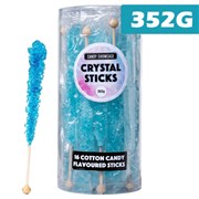 Crystal Candy Sticks Baby Blue 16 Pack
