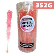 Crystal Candy Sticks Pink 16 Pack