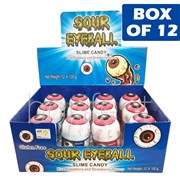 Sour Eyeball Sour Slime Candy Black Raspberry 100g  12 Pack