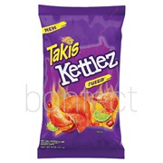 Barcel Takis Kettlez Fuego Hot Chilli Pepper  Lime Potato Chips 227g  12 Pack