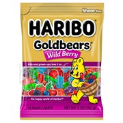 Haribo Gold Bear Wild Berry Bag 142g  12 Pack