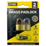 Handy Hardware Keyed Alike 30mm Padlock 2 Pieces