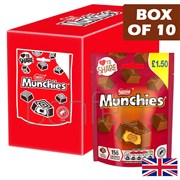 Nestle Munchies Milk Chocolate Caramel Pouch Bag 81g  10 Pack