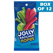 Jolly Rancher Ropes Watermelon Green Apple Bag 170g  12 Pack