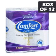 Comfort Luxury Bathroom Tissue 4 Pack 48 Rolls