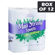 Finesse Maxi Strong Kitchen Towel 2 Rolls  12 Pack
