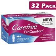 Carefree ProComfort 32 Regular Tampons