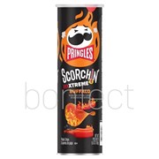 Pringles Scorchin Xtreme Buffalo Potato Bhips 158g  14 Pack