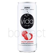 Vida Original Salty Lychee Sparkling Drink 325ml  24 Pack