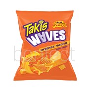 Barcel Takis Waves Intense Nacho Potato Chips 71g  20 Pack