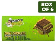 Gusta Pistachio Dubai Chocolate With Kataifi  Pistachio Cream Bar 200g  6 Pack