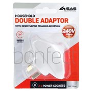 SAS Household Double Adaptor 240V 10 Amp