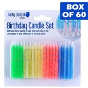 Birthday Candles Set 60 Pack