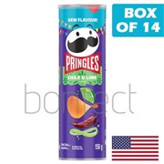 Pringles Chile Lime Potato Chips 158g  14 Pack