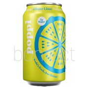 Poppi Ginger Lime Prebiotic Soda 355ml  12 Pack