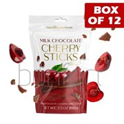 Milk Chocolate Covered Dried Cherry Sticks 100g  12 Pack