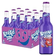 KoolAid Glass Bottle  Grape 355ml  12 Pack