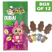 Pistachio Gusto Labubu Dubai Chocolate With Kataifi  Pistachio Cream Bar 100g  12 Pack