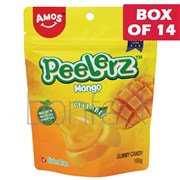 Amos Peelerz Gummy Mango Bag 150g  14 Pack