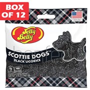 Jelly Belly Black Licorice Scottie Dogs 78g 12 Pack