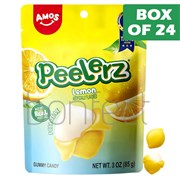 Amos Peelerz Lemon Bag 85g  24 Pack