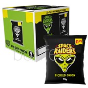 Space Raiders Pickled Onion Crisps 70g  20 Pack
