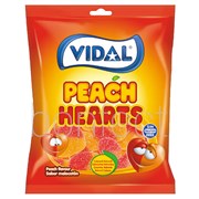Vidal Peach Hearts Bag 90g  14 Pack