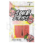 Sour Strips Candy Bag 96g  12 Pack  Pink Lemonade