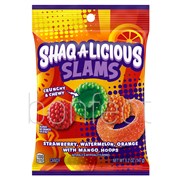 ShaqALicious Slams Gummies Fruit Flavored Chewy Candy 147g  12 Pack