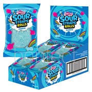 Lolliland Sour Straps Rolls Rainbow 40g  24 Pack