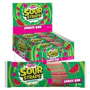 Lolliland Sour Straps Snack Bar Watermelon Candy 50g  24 Pack
