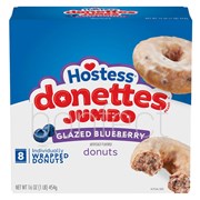 Hostess Jumbo Donettes Blueberry Glazed Donuts 8 Pieces  6 Pack