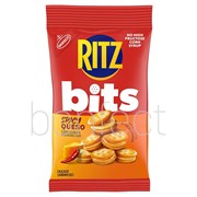 Ritz Bits Spicy Queso Cracker Sandwich Bag 85g  12 Pack