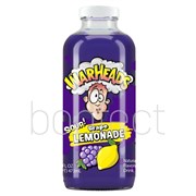 Warheads Grape Sour Lemonade Glass Bottle 473ml  12 Pack