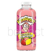 Warheads Strawberry Sour Lemonade Glass Bottle 473ml  12 Pack