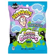 Warheads Sour Clouds Cotton Candy Bag  85g  12 Pack