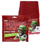 Big League Chew Sour Cherry Bubblegum Chewing Gum Pouch 60g  12 Pack