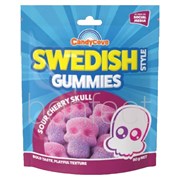 Candy Cove Swedish Gummies Sour Cherry Skull 80g  18 Pack
